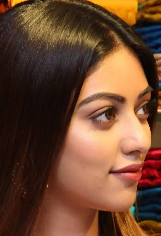 Indian Actress Anu Emmanuel Face Closeup Nose Pin